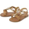 imageThe Childrens Place Baby Girls and Toddler TStrap Sandals with Adjustable Ankle StrapTan Flower