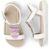 imageThe Childrens Place Baby Girls and Toddler TStrap Sandals with Adjustable Ankle StrapWhite Glitter Hearts