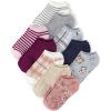 imageThe Childrens Place Girls Ankle Socks Variety PackBlackWhiteGreyNavy 20pack