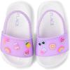imageThe Childrens Place Girls Baby Toddler Everyday Slide Sandals with BackstrapLilac Icons