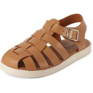imageThe Childrens Place Girls Fisherman SandalsTan Platform