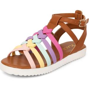 imageThe Childrens Place Girls Gladiator SandalsRainbow Multi