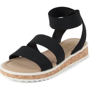 imageThe Childrens Place Girls Open Toe Flat SandalsBlack