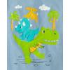 imageThe Childrens Place Baby and Toddler Boys Dino Short Sleeve Graphic TShirts MultipackDinos 3pack