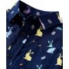 imageThe Childrens PlaceBaby Boysand Toddler Poplin Short Sleeve Button Down ShirtTidal Bunny12 Months18 Months