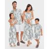 imageThe Childrens Place Baby Boys Short Sleeve Button Down ShirtFin Gray Tropical