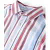 imageThe Childrens Place Baby Boys Short Sleeve Button Down ShirtRed White and Blue Vertical Stripe