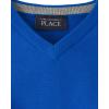 imageThe Childrens Place Baby Boys and Toddler Long Sleeve VNeck Pullover SweaterCharger Blue