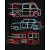 imageThe Childrens Place Baby and Toddler Boys Vehicle Short Sleeve Graphic TShirts MultipackRescue CarsFiretruckAmbulance 3pack