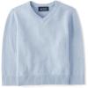 imageThe Childrens Place Baby Boys and Toddler Long Sleeve VNeck Pullover SweaterMellow Aqua Vneck