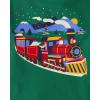 imageThe Childrens Place Baby Boys and Toddler Long Sleeve Everday Casual Knit ShirtHoliday Train 2fer