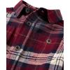 imageThe Childrens Place Baby Boys and Toddler Long Sleeve Plaid Flannel Button Up ShirtRedwood Plaid