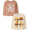 imageThe Childrens Place Baby Boys and Toddler All Holidays Long Sleeve Graphic TShirtsmultipacksFavorite SeasonHayrides 2pack
