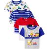 imageThe Childrens Place Baby Boys and Toddler Short Sleeve Crew Neck TeesConstruction 4pack