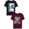 imageThe Childrens Place Boys Sports Short Sleeve Graphic TShirts MultipackTouchdown ModeMvp 2pack