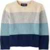 imageThe Childrens Place Girls and Toddler Long Sleeve Mock Neck Pullover SweaterTidal Block Stripe