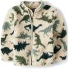 imageThe Childrens PlaceBaby Boysand Toddler Cozy Fuzzy Sherpa JacketHay Stack Dinos3 Years