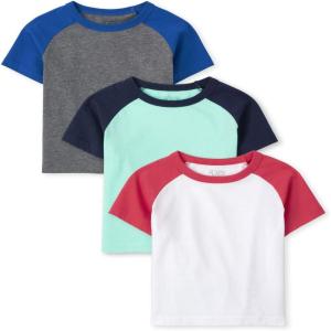 imageThe Childrens Place Baby Boys and Toddler Short Sleeve Crew Neck TeesMulti Clr