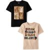 imageThe Childrens Place Boys Assorted Everyday Short Sleeve Graphic TShirts MultipackPeaceDream 2pack