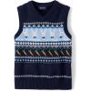 imageThe Childrens Place Boys Pullover Sweater VestEaster Bunny Striped Vest
