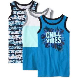 imageThe Childrens Place Boys Assorted Sleeveless Tank TopsChill Vibe 3pack