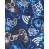 imageThe Childrens Place Baby Girls and Toddler Tie Front Denim Pull On ShortsTie Dye Gamer