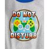 imageThe Childrens Place Boys 100 Cotton Sleeve Top and Shorts2 Piece Pajama SetDo Not Disturb Gamer