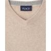 imageThe Childrens Place Boys Long Sleeve VNeck Pullover SweaterHT Straw