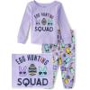 imageThe Childrens Place Easter Family Matching Snug Fit Cotton PajamasLavendar Egg Hunting Squad