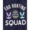 imageThe Childrens Place Easter Family Matching Snug Fit Cotton PajamasNavy Egg Hunting Squad