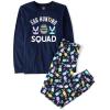 imageThe Childrens Place Easter Family Matching Snug Fit Cotton PajamasNavy Egg Hunting Squad