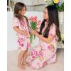 imageThe Childrens Place Girls Sleeve Top and Shorts2 Piece Pajama SetPink Floral