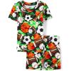 imageThe Childrens Place Boys 100 Cotton Sleeve Top and Shorts2 Piece Pajama SetDreaming Sports