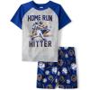 imageThe Childrens Place Boys Sleeve Top and Shorts2 Piece Pajama SetHome Run Hitter