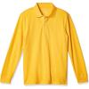 imageThe Childrens Place boys Long Sleeve Pique PoloYellow Pencil Single