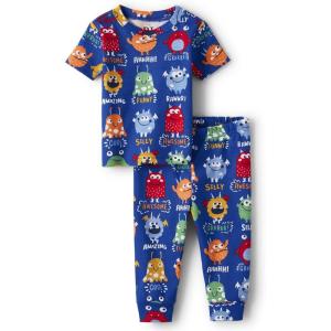 imageThe Childrens Place Baby Girls and Toddler Tie Front Denim Pull On ShortsEdge Blue Monsters