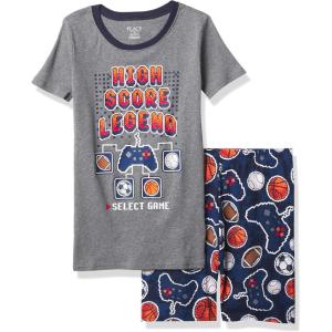 imageThe Childrens Place Boys 100 Cotton Short Sleeve Top and Pants2 Piece Pajama SetTidal