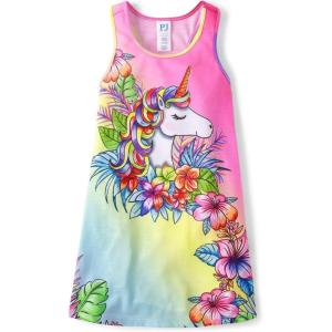 imageThe Childrens Place Girls Sleeveless NightgownUnicorn Pink Neon