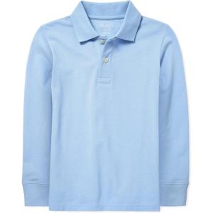 imageThe Childrens Place boys Long Sleeve Pique PoloBrook Single