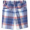 imageThe Childrens Place Baby Boys Chino ShortsBlueOrange Plaid