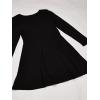 imageThe Childrens Place Girls and Toddler Solid Long Sleeve Skater DressBlack Single