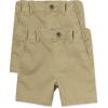 imageThe Childrens Place Baby Boys Chino ShortsFlax 2pack