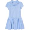 imageThe Childrens Place Baby Girls and Toddler Short Sleeve Pique Polo Dress Drop WaistBlue