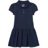imageThe Childrens Place Baby Girls and Toddler Short Sleeve Pique Polo Dress Drop WaistTidal Single