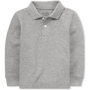 imageThe Childrens Place Baby Boys and Toddler Boys Long Sleeve Pique Polo Smoke 69 MONTHS