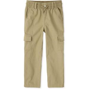imageThe Childrens Place Baby Boys and Toddler Boys Pull On Slim Cargo PantsFlax