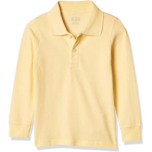 imageThe Childrens Place baby boys Long Sleeve Pique PoloNew Yellow Single
