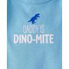 imageThe Childrens Place babyboys And Newborn Short Sleeve BodysuitsmultipacksAtomic Blue Dino 5pack