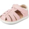 imageThe Childrens Place BabyGirls and Newborn First Steps Sandals FishermanLt Pink Fisherman
