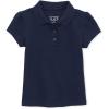 imageThe Childrens Place Girls Short Sleeve Pique PoloTidal